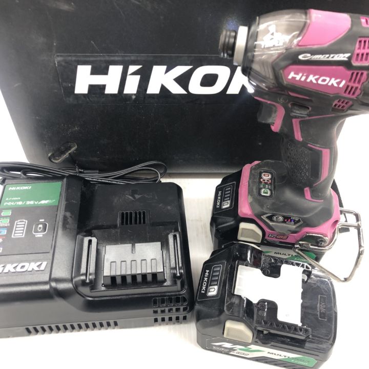 ДД HiKOKI ハイコーキ インパクトドライバ 程度B 充電器・充電池2個