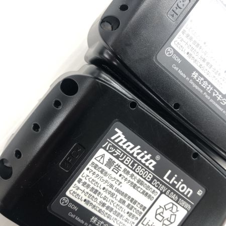 ДД MAKITA マキタ 充電器 程度B BL1860B未使用2個付き DC18RD ブラック