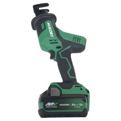 ДД HiKOKI ハイコーキ 工具 切断工具 セーバーソー 程度A 充電器・充電池2個・ケース付 コードレス式 18v JO40750 CR18DA グリーン Aランク