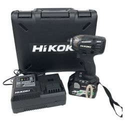 ДД HiKOKI ハイコーキ インパクトドライバ 程度A 充電器・充電池1個・ケース付 コードレス式 18v 683212 WH18DDL2 ブラック Aランク