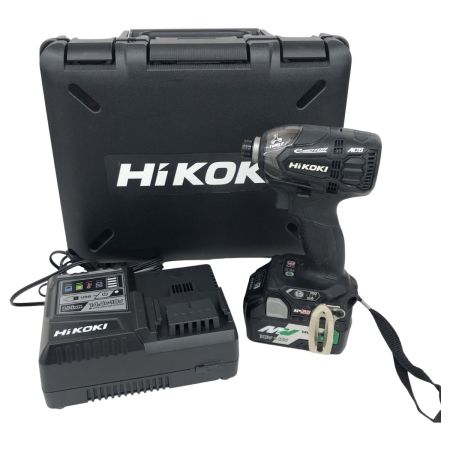 ДД HiKOKI ハイコーキ インパクトドライバ 程度A 充電器・充電池1個・ケース付 コードレス式 18v 683212 WH18DDL2 ブラック