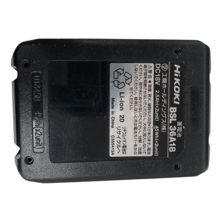 ДД HiKOKI ハイコーキ インパクトドライバ 程度A 充電器・充電池1個・ケース付 コードレス式 18v 683212 WH18DDL2 ブラック