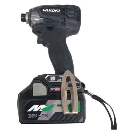 ДД HiKOKI ハイコーキ インパクトドライバ 程度A 充電器・充電池1個・ケース付 コードレス式 18v 683212 WH18DDL2 ブラック