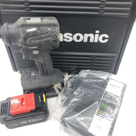 ДД Panasonic パナソニック インパクトドライバ 程度B 充電器・充電池2個・ケース付 コードレス式 18v 充電器,充電池一つ未使用 EZ1DD2 ブラック