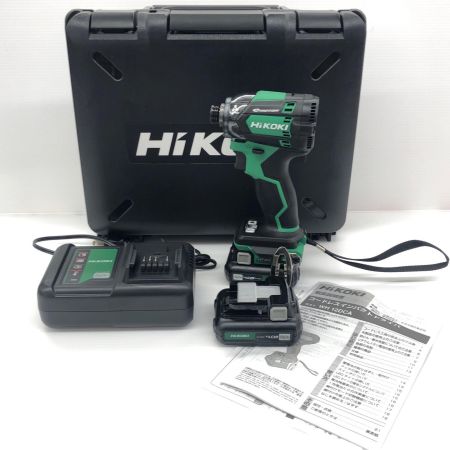 ДД HiKOKI ハイコーキ インパクトドライバ HiKOKI WH12DCA グリーン 未使用品(S) 充電器・充電池2個・ケース付 JO20354 WH12DCA グリーン