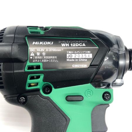ДД HiKOKI ハイコーキ インパクトドライバ HiKOKI WH12DCA グリーン 未使用品(S) 充電器・充電池2個・ケース付 JO20354 WH12DCA グリーン
