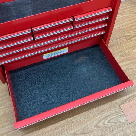 ДД Snap-on スナップオン 工具ケース 000617H キズ・ハガレ有 カナダ製 旧ロゴ 引き出し9個 鍵無し KRA59K レッド