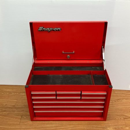 ДД Snap-on スナップオン 工具ケース 000617H キズ・ハガレ有 カナダ製 旧ロゴ 引き出し9個 鍵無し KRA59K レッド