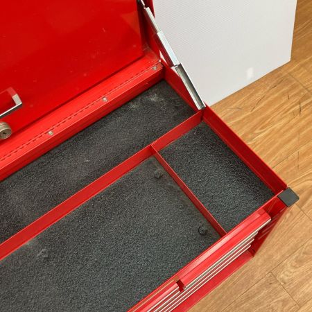 ДД Snap-on スナップオン 工具ケース 000617H キズ・ハガレ有 カナダ製 旧ロゴ 引き出し9個 鍵無し KRA59K レッド