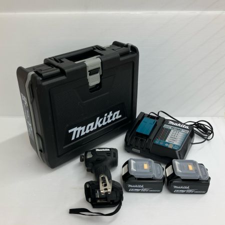 ДД MAKITA マキタ コードレス式インパクトドライバ  18v 6.0Ah 充電器・充電池2個・ケース付 TD173D ブラック