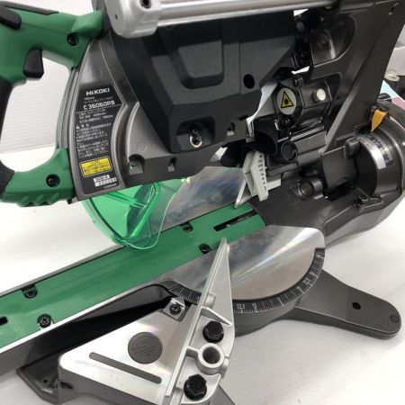 ДД HiKOKI ハイコーキ スライド丸のこ 程度A コードレス式 165mm 36v 800266 美品 充電器付き C3606DRB グリーン
