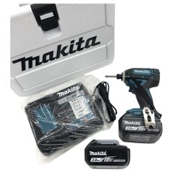 ДД MAKITA マキタ インパクトドライバ コードレス式 18v  充電器・充電池2個・ケース付 TD149D ブルー Aランク