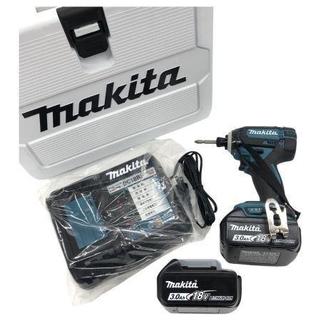 ДД MAKITA マキタ インパクトドライバ コードレス式 18v  充電器・充電池2個・ケース付 TD149D ブルー