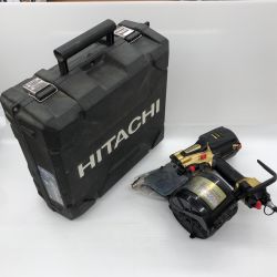 ДД HITACHI 日立 エア釘打ち 90MM ケース付 NV90HR ブラック×ゴールド Bランク