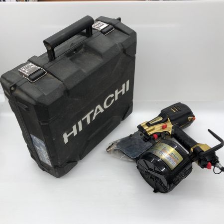 ДД HITACHI 日立 エア釘打ち 90MM ケース付 NV90HR ブラック×ゴールド