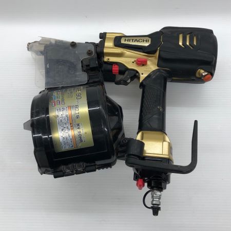 ДД HITACHI 日立 エア釘打ち 90MM ケース付 NV90HR ブラック×ゴールド
