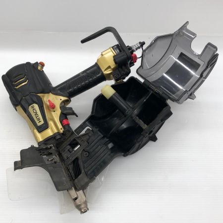 ДД HITACHI 日立 エア釘打ち 90MM ケース付 NV90HR ブラック×ゴールド