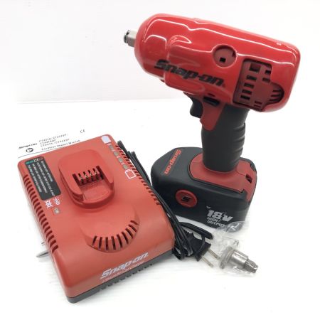 ДД Snap-on スナップオン  締め付け工具　インパクトレンチ　充電器・充電池1個付　 CTJ4418 レッド×ブラック