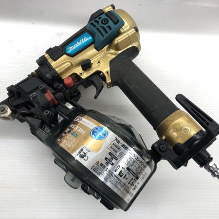 ДД MAKITA マキタ エア釘打ち   程度B 付属品完備 高圧 AN533H ゴールド