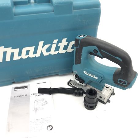ДД MAKITA マキタ ジグソー 程度B ケース付 コードレス式 10.8v JV103D ブルー