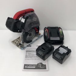 ДД MAX マックス 18V 充電式集じん丸のこ 充電器・充電池2個・ケース付 PJ-CS53CDP-BC レッド Bランク