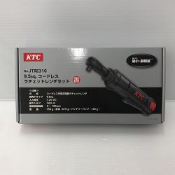 ДД KTC ケーティーシー  ラチェットレンチ 充電器・充電池1個付 JTRE310 ブラック Aランク