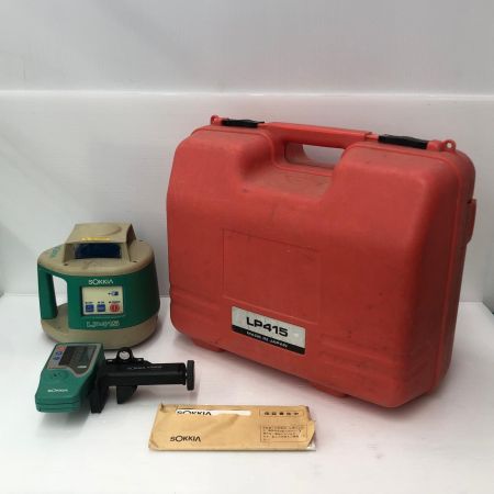 ДД SOKKIA ソキア  自動整準プレーナー 受光器・ケース付き LP415 黄緑