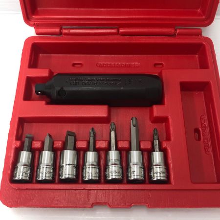 ДД Snap-on スナップオン  3/8インパクトドライバー＆ビット８点セット 208EPIT レッド