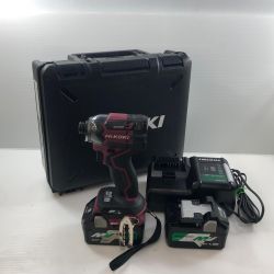 ДД HiKOKI ハイコーキ 36v インパクトドライバ 2.5Ah 充電器・充電池2個・ケース付 WH36DC レッド Bランク