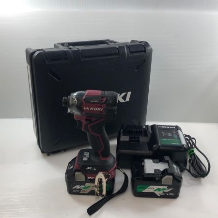 ДД HiKOKI ハイコーキ 36v インパクトドライバ 2.5Ah 充電器・充電池2個・ケース付 WH36DC レッド