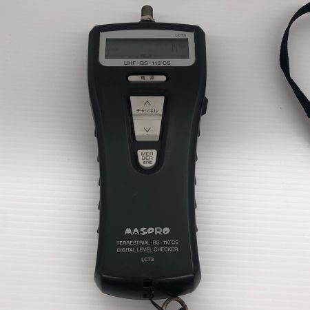 ДД MASPRO マスプロ デジタルレベルチェッカー  LCT3 動作可、電池の裏蓋なし、電池の接触パーツ欠け