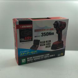ДД ASTRO PRODUCTS アストロプロダクツ 18v インパクトレンチ 充電器・充電池1個・ケース付 IW876-350N レッド Aランク