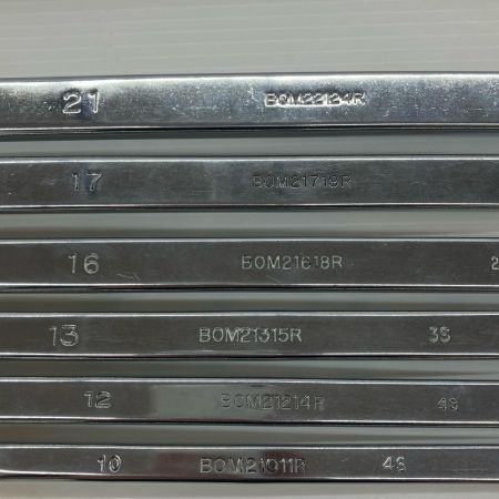 ДД MAC TOOLS マック 両口メガネレンチ ６本セット BOM22124R~BOM21011R