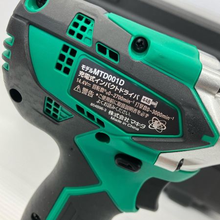 ДД MAKITA マキタ 工具 インパクトドライバ MTD001D グリーン