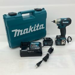 ДД MAKITA マキタ 10.8v 充電式インパクトドライバ 充電器・充電池2個・ケース付 TD111D ブルー Aランク