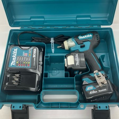 ДД MAKITA マキタ 10.8v 充電式インパクトドライバ 充電器・充電池2個・ケース付 TD111D ブルー
