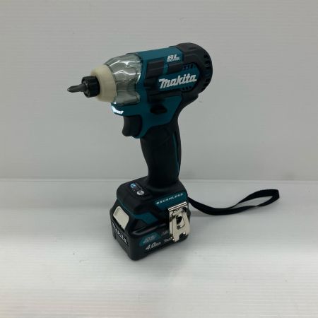 ДД MAKITA マキタ 10.8v 充電式インパクトドライバ 充電器・充電池2個・ケース付 TD111D ブルー