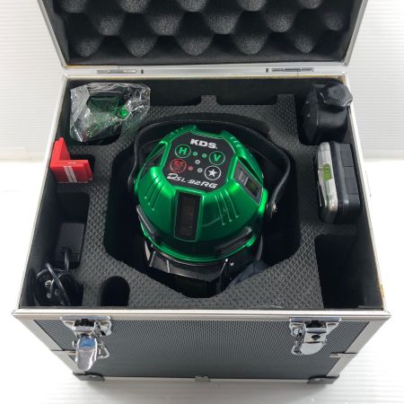 ДД KDS レーザー墨出し器 ACアダプタ・充電池1個・ケース・受光器付 グリーンレーザー DSL-92RG グリーン