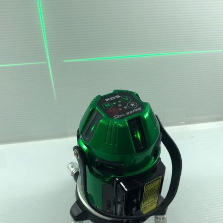 ДД KDS レーザー墨出し器 ACアダプタ・充電池1個・ケース・受光器付 グリーンレーザー DSL-92RG グリーン