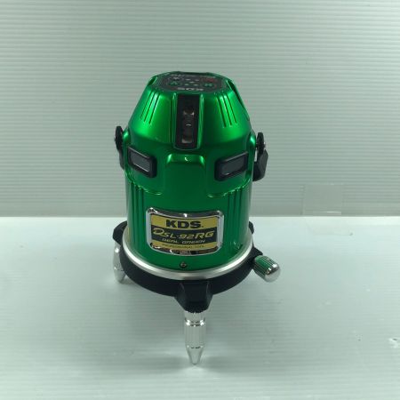 ДД KDS レーザー墨出し器 ACアダプタ・充電池1個・ケース・受光器付 グリーンレーザー DSL-92RG グリーン