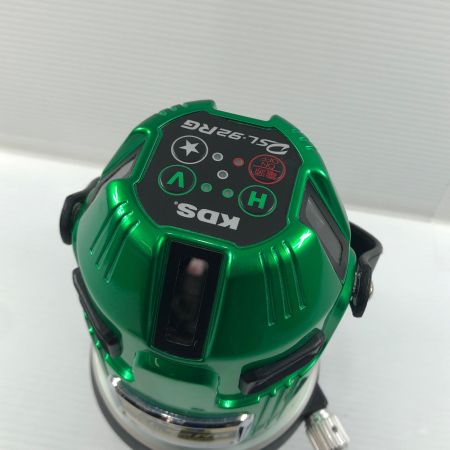ДД KDS レーザー墨出し器 ACアダプタ・充電池1個・ケース・受光器付 グリーンレーザー DSL-92RG グリーン