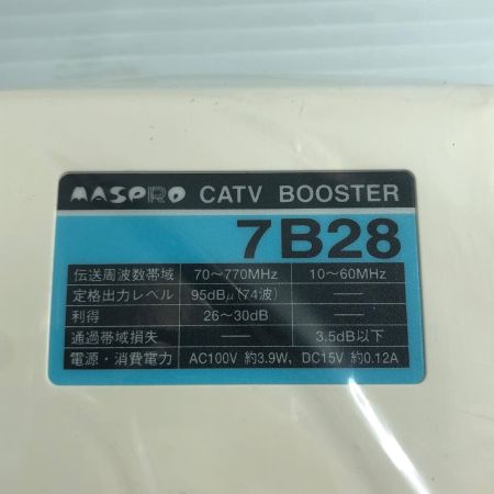 ДД MASPRO マスプロ CATVブースター 未使用品 10個セット 7B28-B