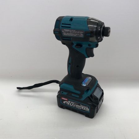 ДД MAKITA マキタ 40v 充電式インパクトドライバ 充電器/充電池2個(2.5Ah)/ケース付 TD002GRDX ブルー