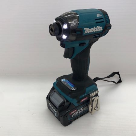 ДД MAKITA マキタ 40v 充電式インパクトドライバ 充電器/充電池2個(2.5Ah)/ケース付 TD002GRDX ブルー