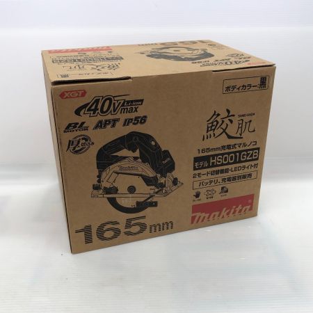 ДД MAKITA マキタ 40v 165mm充電式丸のこ 本体のみ 箱付き HS001G ブラック