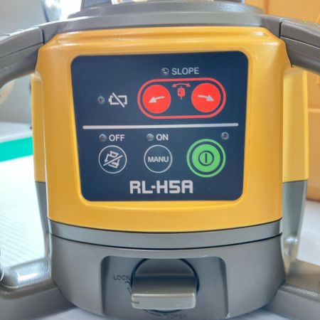 ДД TOPCON ローテーティングレーザー 受光器/ケース付 RL-H5A イエロー