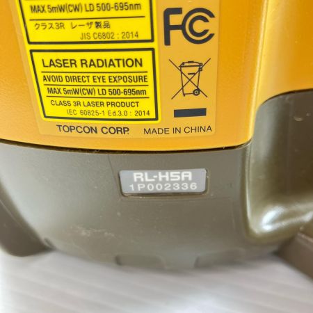 ДД TOPCON ローテーティングレーザー 受光器/ケース付 RL-H5A イエロー