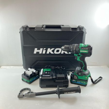 ДД HiKOKI ハイコーキ 36v充電式ドライバドリル 充電器・充電池2個・ケース付 DS36DC グリーンxブラック