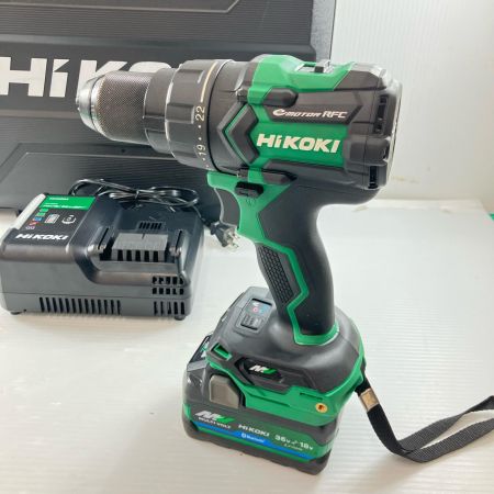 ДД HiKOKI ハイコーキ 36v充電式ドライバドリル 充電器・充電池2個・ケース付 DS36DC グリーンxブラック