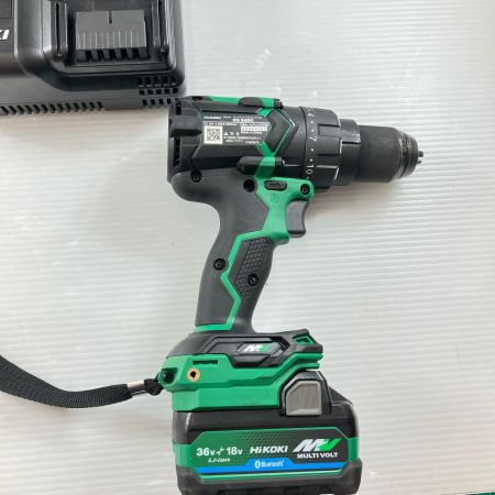 ДД HiKOKI ハイコーキ 36v充電式ドライバドリル 充電器・充電池2個・ケース付 DS36DC グリーンxブラック